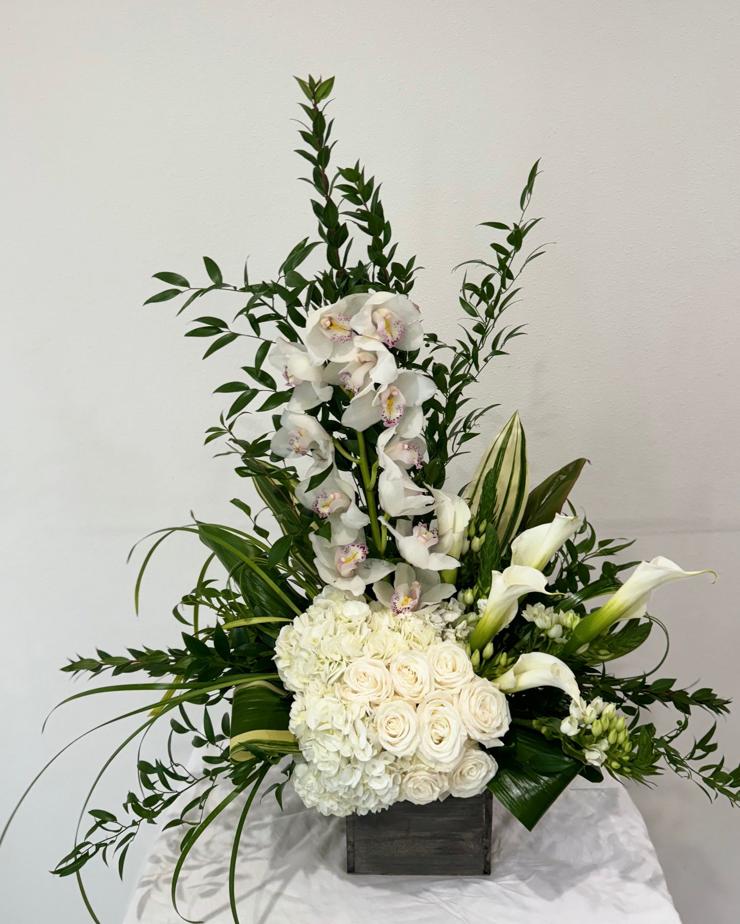 "Tropical" Square Vase Arrangement Option #3