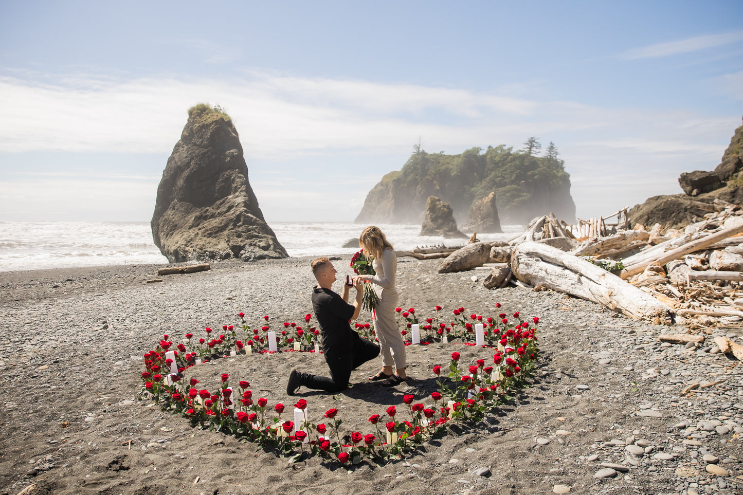 Red Rose Beach Proposal