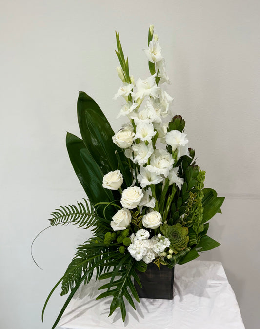 "Tropical" Square Vase Arangement Option #2
