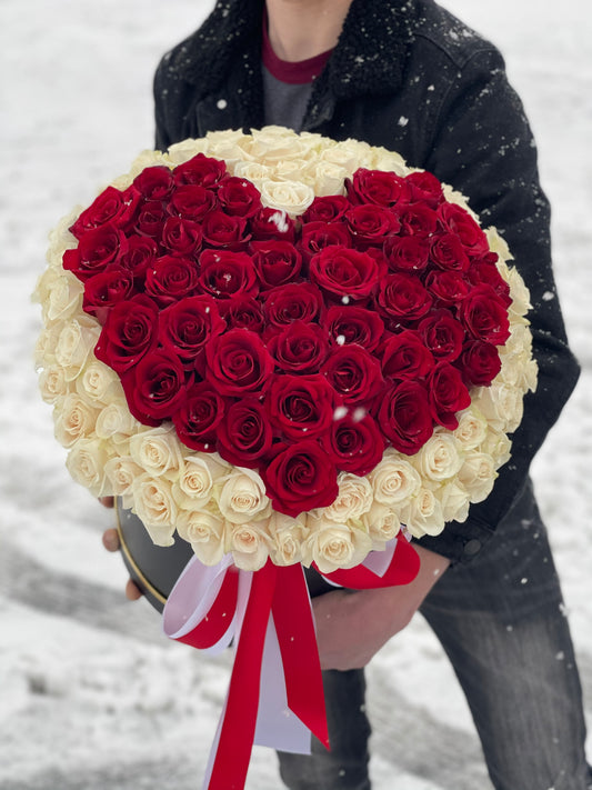 "Heart of Roses" Two Toned