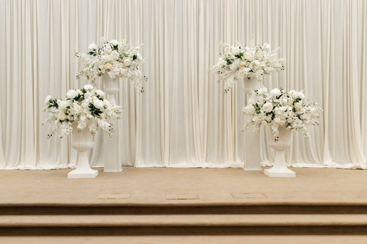 "White Garden" Ceremony Backdrop